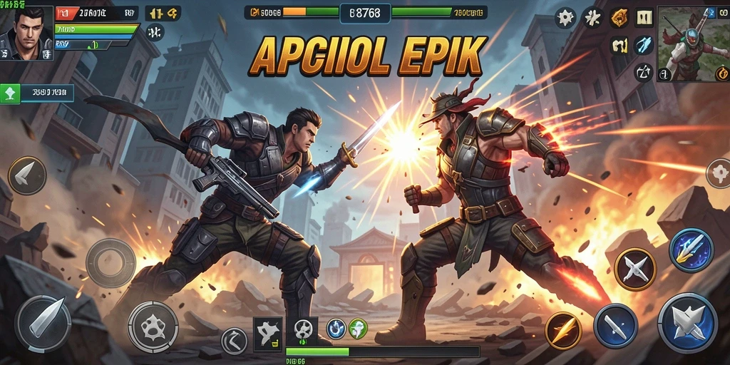 Screenshot menampilkan gameplay seru di 8768 dengan aksi yang intens.