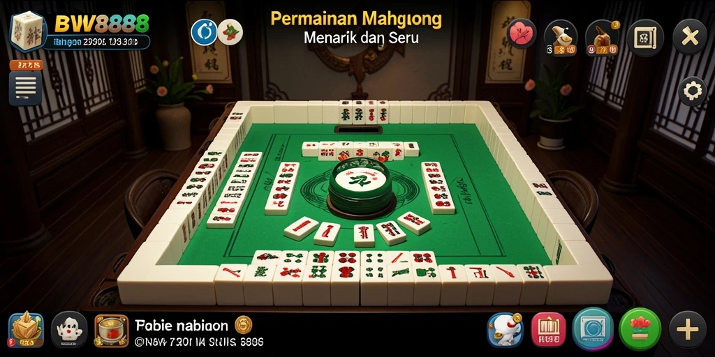 Tampilan gameplay BW888 yang seru dan menarik dalam permainan Mahjong.