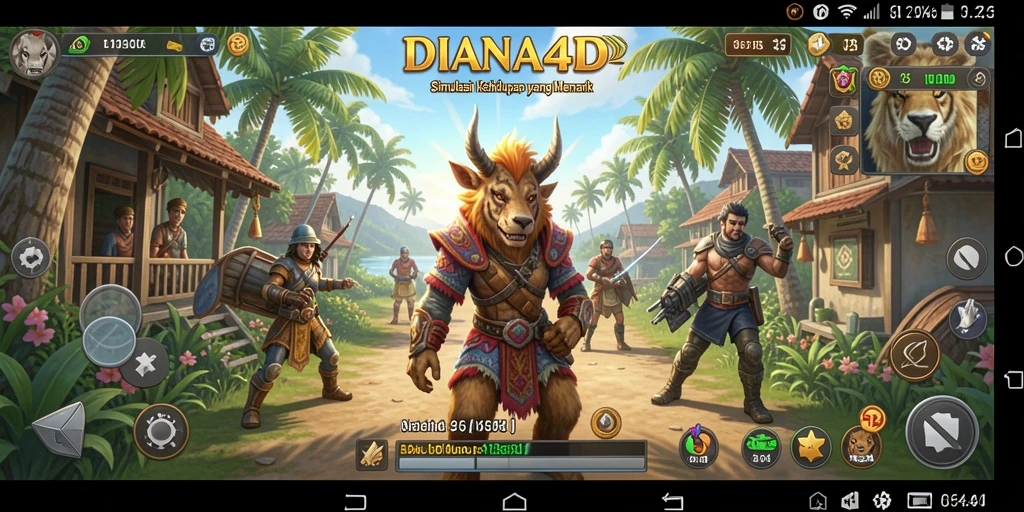 Screenshot DIANA4D menampilkan grafis simulasinya yang mengesankan.