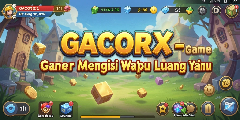 Tampilan gameplay menarik dari GACORX dengan karakter sedang beraksi.