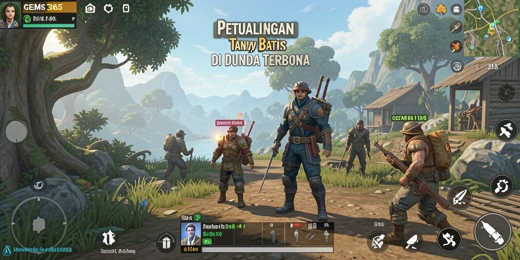 Menampilkan gameplay dari GEMS365 di dunia terbuka yang mengagumkan.