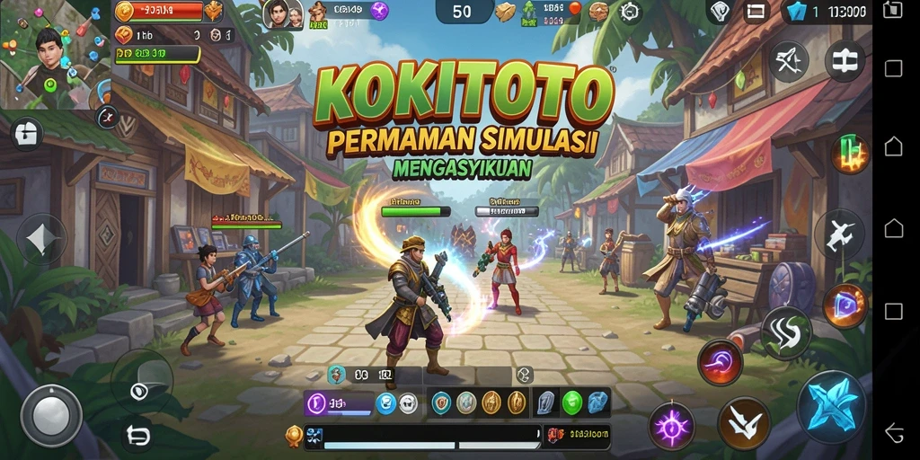 Tampilan gameplay KOKITOTO yang menarik dan interaktif.