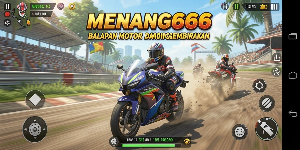 Gameplay seru balapan motor di MENANG666 yang menegangkan.