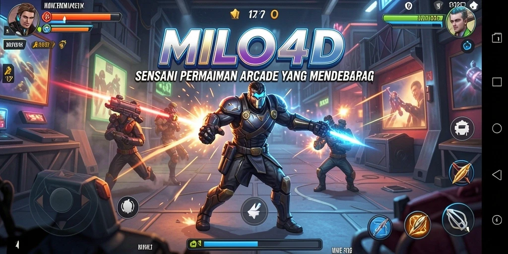 Tampilan gameplay seru dari MILO4D yang menguji kecepatan dan ketepatan.