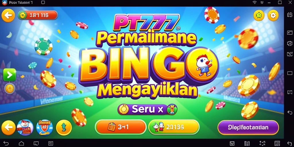 Tampilan screenshot game Bingo PT777 yang mendebarkan.