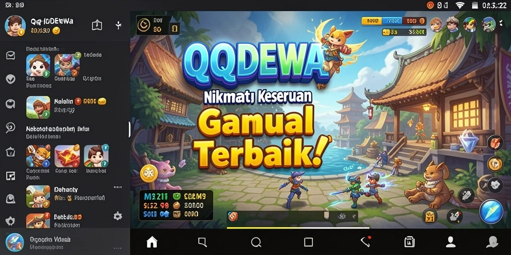 Tampilan gameplay seru dan menyenangkan dari QQDEWA.