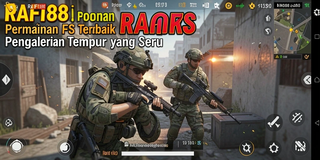 Tampilan gameplay intens dari RAFI88 dengan aksi tembak-menembak.