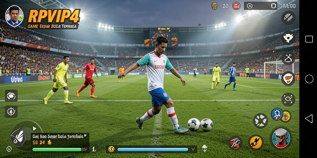 Tampilan gameplay RPVIP4 yang penuh aksi di lapangan.