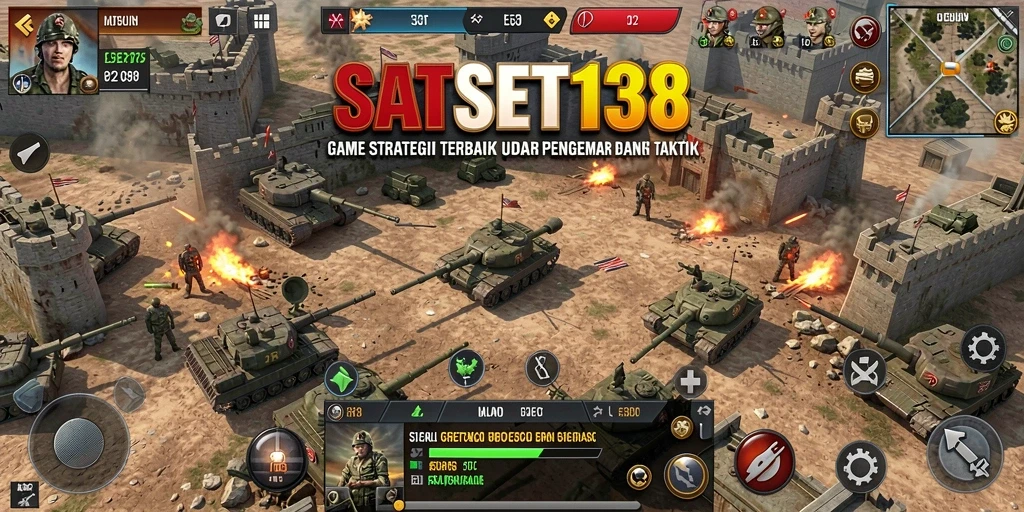 Tampilan gameplay SATSET138 yang intens dan penuh strategi.